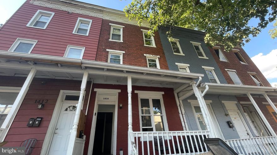 Welcome to this spacious 3-story, 5-bedroom, 2-bathroom home located in the heart of Harrisburg. 
Offering an abundance of living space and excellent investment potential, this property is ideal for both 
seasoned and first-time investors.

 Key Features:
 Three levels of living with five generously sized bedrooms
 Two full bathrooms for added convenience
 Recently appraised at $120,000 in 2024 – perfect for cash-out refinancing opportunities
 Property to be delivered vacant prior to closing, ready for immediate occupancy or your rental portfolio
 Strong potential for income-producing investment with consistent rental demand in the area

Additional Details:
 Buyer requested to use seller’s title company,  Property being sold strictly as-is

 This is a great opportunity to secure a well-sized property in a growing market with plenty of upside 
potential. Whether you plan to rent, refinance, or renovate, 1414 Berryhill St offers the flexibility and returns investors seek.