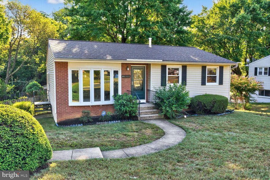 Welcome to 6121 Squire Lane, a delightful brick-front gem in the Sunny Ridge Estates subdivision. With only a few stairs at the front entry, step into a freshly painted interior that offers a warm and welcoming ambiance throughout. The main level of this charming home features an inviting living space adorned with hardwood floors and a picturesque bay window that floods the room with natural light. The kitchen opens to a dining area and a sliding glass door leading to a spacious composite deck overlooking a lush backyard—perfect for entertaining or relaxing. Rest well in any of the 3 main level bedrooms with easy access to the full bath with ceramic tile floor. The walk-out basement boasts a recreation room, spacious storage area, den/4th bedroom ntc, half bath and laundry room. Ceramic tile flooring adds versatility and quality. Enjoy the convenience of a concrete parking pad. Beyond the home a host of conveniences await, enhancing the allure of this prime location. Enjoy leisurely strolls and recreation at nearby Ridgeview and Franconia Parks. Commuting is a breeze with easy access to I495, and both the Van Dorn (Blue Line, less than 3 miles away) and Huntington (Yellow Line, 3.2 miles away) Metro stations. For those connected to military bases, Ft Belvoir and the Pentagon are both less than 10 miles away. A short drive will take you to the vibrant shops and restaurants of Old Town Alexandria, offering an array of dining, shopping, and entertainment options that cater to every taste!