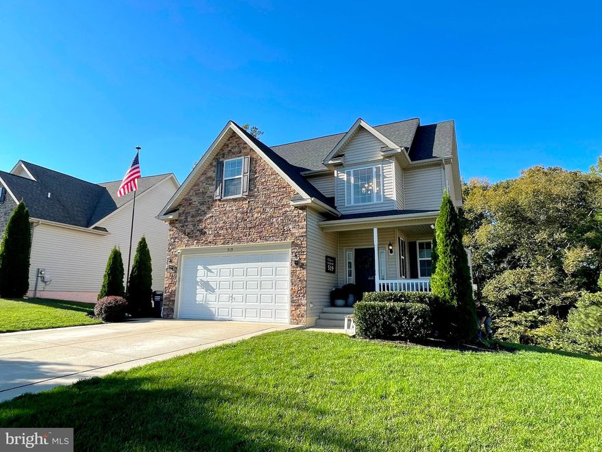 This property shows like a model home!  Come and experience 519 Gate Dancer Court located on a quiet cul-de-sac with its welcoming front porch and nearly 2,600 square feet of finished living space in the Prince Frederick Woods Subdivision. This gorgeous home features three finished levels of luxurious and inviting space.  The main level of the home offers a very open floor plan between the kitchen, dining and living room areas.  The gourmet kitchen allows you to bring out your inner chef with an abundance of cabinet storage including 42” upper wall cabinets, granite counter tops, custom back splash, stainless steel appliances and a center island with an under counter mounted microwave and breakfast bar.  The living room includes a gas fireplace for those chilly evenings with the dining area nestled between the kitchen and living room.  Upstairs you will find the elegant and generous Primary bedroom suite with walk-in closet, and also the Primary bath with a dual sink vanity, large soaking tub and separate walk-in shower.  Three more bedrooms, a full bath and the laundry room are also on this level.  Downstairs in the fully finished, walk-out lower level, is the family room and an additional finished room for use as best fits your needs as well as a full bath.  Relax on rear patio off of the family room, or on the rear deck off of the kitchen area, both overlooking the rear wooded privacy.  Two car front load garage and double wide driveway for off street parking.  Community park with community building, playground and ball fields.  Spayed/neutered pets are considered on a case by case basis. The Prince Frederick location of this home allows easy access to the many amenities offered by the Central Calvert area.  Expected occupancy availability expected to be on, or about, December 15th.
