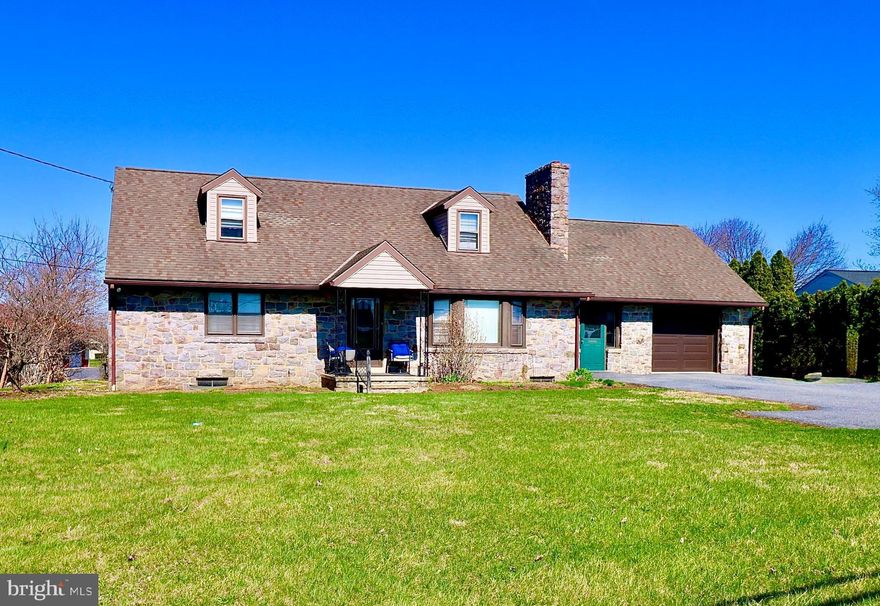 ALL STONE Quality Built Home, 4 Bedrooms 2 Full Baths, Oversized Garage, Central air, Country Setting, First floor has 2 bedrooms 1 full bath ,Second floor has 2 bedrooms ,1 full bath larger size bedrooms.All bedrooms have ceiling fans. "MOSELEM SPRING GOLF CLUB " 3 minutes down the road . Central air conditioning. Home situated on level lot. Large Living room 27'x17' with country views with Stone Wood-burning Fireplace. Full kitchen 28 cabinets and drawers, Electric range double sinks. Large dining room, Hardwood Floors throughout. Easy access to Major highways, Well maintained home. Newer 3 YEARS AGO Septic System, All Stone Breezeway separating the house from the garage. Plenty of parking. Lots of storage in Full basement 42'x28' with a Stone Fireplace, Billco walk out, Laundry hook ups. Additional storage on the second floor 27' x 12' storage room. Detached garage with additional storage. Country setting lovely views. Home is ACTIVE  and easy to set up .