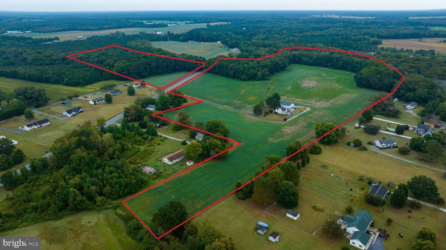 45.8+/- acre farm with a 1,672 square foot farmhouse built originally in 1920. The farm is also improved with a three bay 40X60 pole building that includes a finished area with storage space above, Concrete floors, plumbing and electric. Land consists of 25+/- tillable acres, 1+/- acre in residence/barn, and 19+/- acres in timber. Soils consists mostly of hambrook sandy loams.  Property is being sold "as is, where is". Property is zoned R-1. DO NOT ENTER PROPERTY WITHOUT PERMISSION FROM THE LAND GROUP.