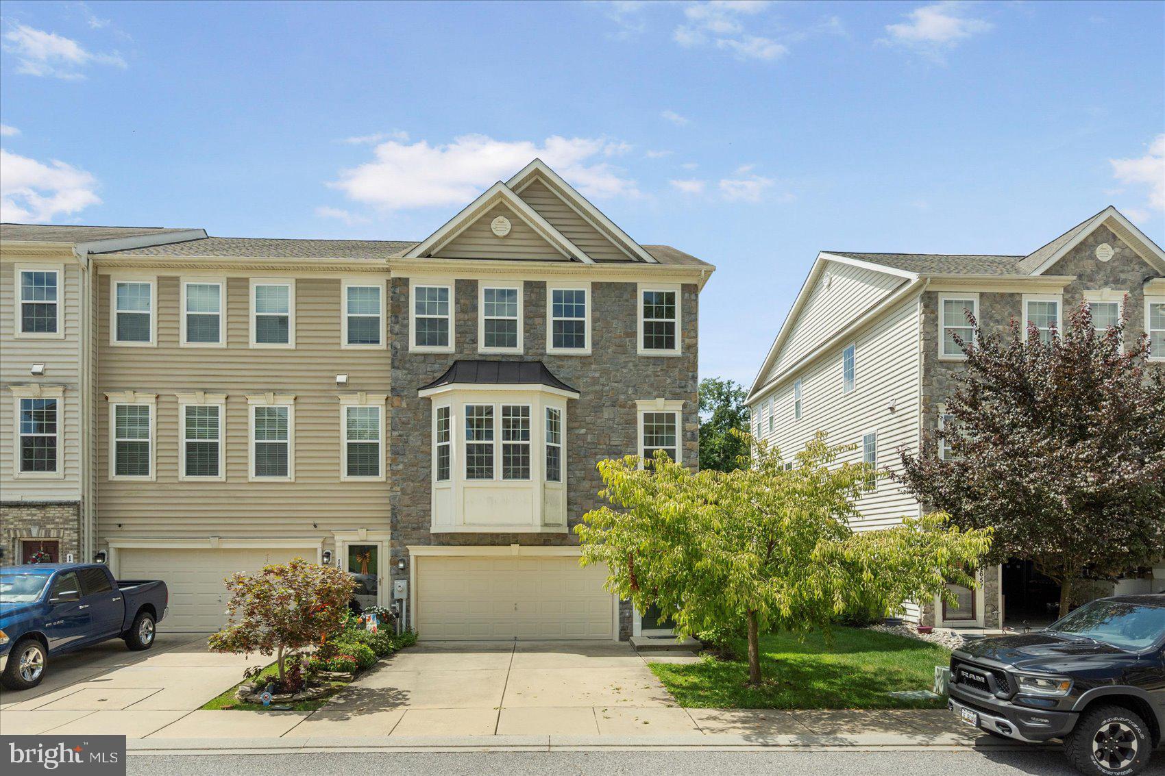 Discover this rare and spacious end-unit gem in the sought-after Prospect Green community of Bel Air, 21015! Boasting over 3,000 sq. ft. of pristine living space, this home offers a 2-car garage, 4 generously sized bedrooms, 3.5 bathrooms, and the convenience of an upper-level laundry room.
Step inside to find fresh, neutral paint throughout, brand-new plush carpeting, updated ceiling fans in all bedrooms, and new luxury vinyl plank flooring on the entry-level living room. The second level showcases gleaming hardwood floors, new recessed LED lighting, and a stunning white kitchen complete with 42" cabinets, tile backsplash, a large eat-in island, stainless steel appliances, and granite countertops.
The expansive primary suite features an oversized walk-in closet and a spa-like ensuite with a stand-up shower, soaking tub, and dual-sink vanity. Two additional bedrooms, a full bath with double vanity, and a spacious laundry room complete the upper level.
The lower level offers a private bedroom with direct walkout access to the fenced backyard, perfect for guests or an in-law suite. As an end unit, this home enjoys abundant natural light streaming through extra windows.
Opportunities like this are rare in Bel Air—schedule your tour today and experience it for yourself!