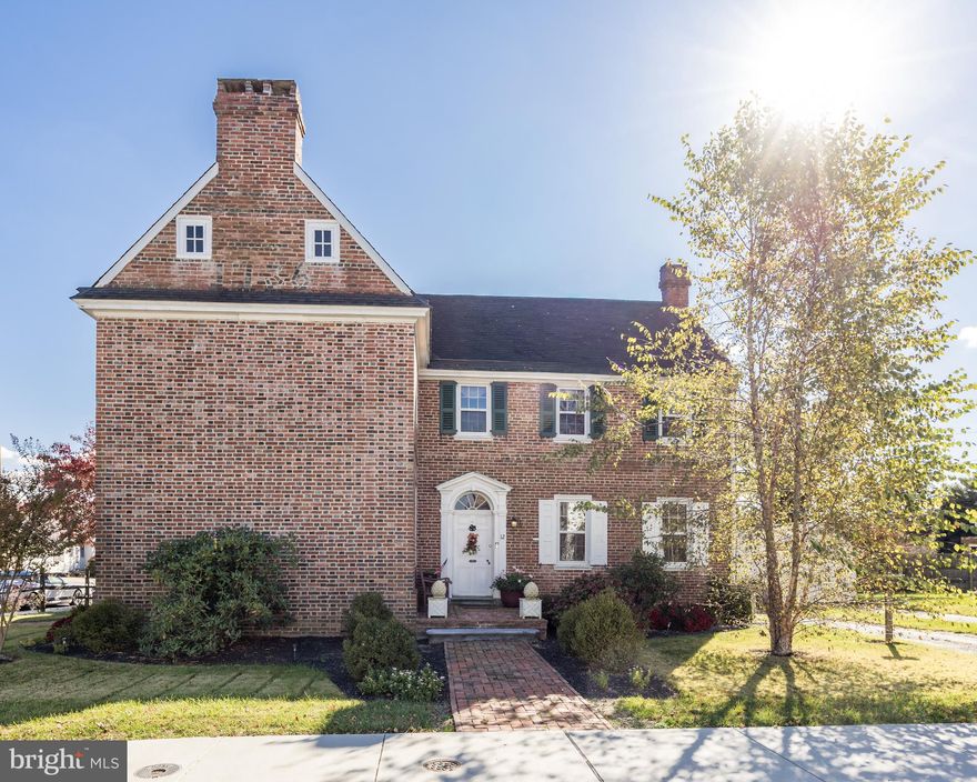 Very unusual historic home in the heart of Middletown.  Just blocks from new YMCA. Home was assembled in 1944-1948 from parts of multiple historic homes being demolished to make room for post war housing.  The front facade and much of the brick exterior were transported and re-assembled on site,  proudly boasting 1736 construction.   Add various plank floors, beamed ceiling, fireplaces with Mable surround or beautiful delft tiles, decorative moldings, beautiful wood doors.... You may think you can visualize how beautiful this house is, but it will still surprise you, now add recent kitchen, a first floor primary suite with spacious en-suite, large closets and room for washer and dryer.      Wait there's more!!  Recent HVAC (2 zone) a large Amish built workshop shed , a carriage house/pool house with full bathroom.  Ornate gardens and landscaping, a koi pond, brick walkways encased with privacy fencing , yet walking distance to schools, stores , dining and entertainment. 
A Must see to imagine.  Book your private tour as soon as possible.