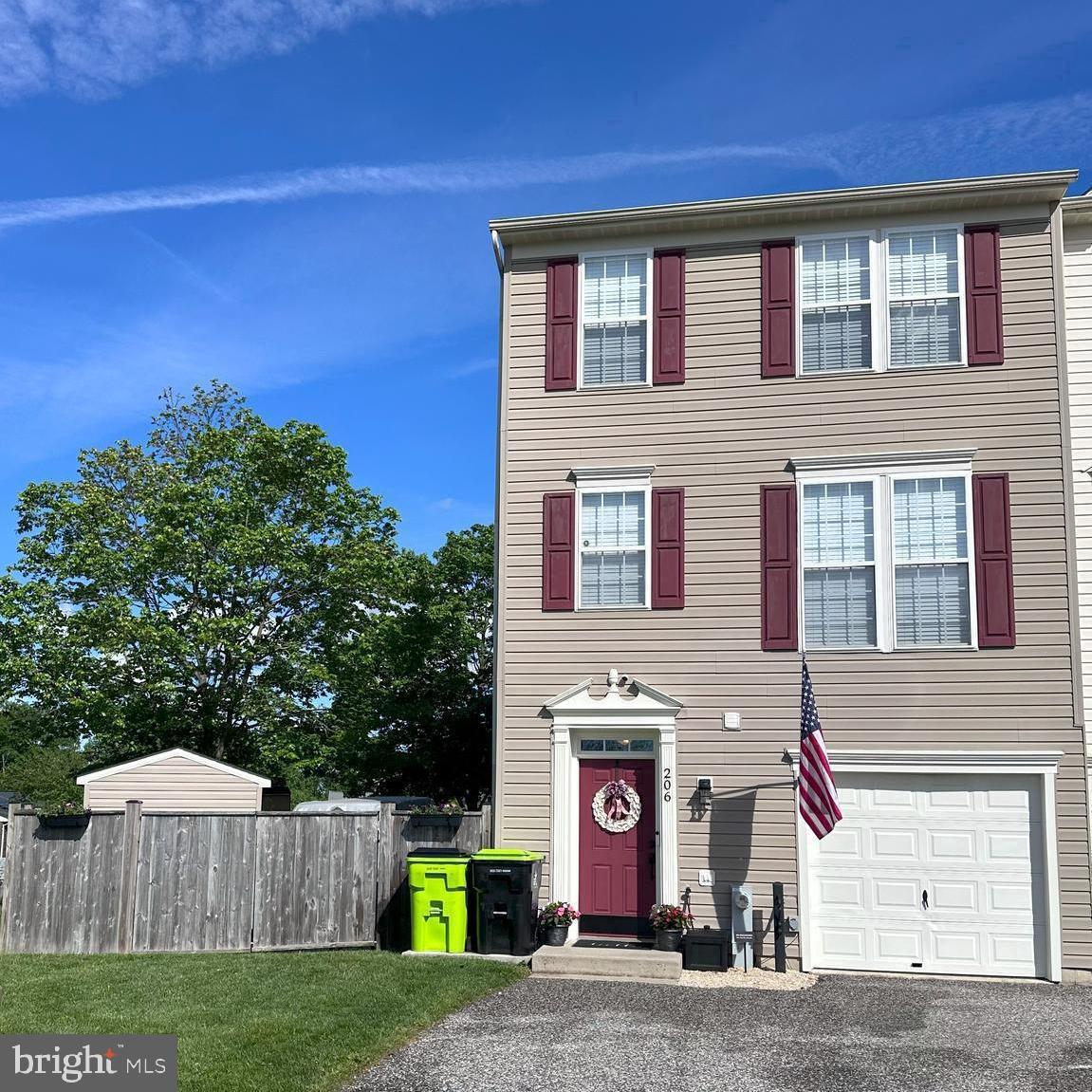 *** OFFER DEADLINE, SUNDAY, MAY 19TH, 6:00pm!! ***
ALL YOUR BOXES WILL BE CHECKED with this MOVE-IN READY, UPDATED END UNIT HOME!
This home, featuring Three Fully Finished Levels, boasts over 2600 sq ft of Living Space!
Updated throughout, the Main Level with 9' ceilings and Hardwood Flooring, is a great open floorplan and Perfect for Entertaining. All NEW (2020) LG Stainless-Steel Wireless/Bluetooth Appliance package conveys in the Kitchen with Handsome 42" Wood Cabinetry and an Island with countertop overhang for seating. Also featuring a Built-in Dry Bar / Coffee Bar including shelving in the Breakfast Nook. Off the Kitchen is Dining/Sunroom room area with plenty of Natural Light filtering in the Large Windows/French Doors. There is also a Gas Fireplace in this inviting space, for ultimate ambience. On the other side of the Kitchen is a Large Living Room, one of the many spaces to enjoy the Built-in WHOLE HOUSE WIRED SOUND SYSTEM, (can be controlled by Alexa!), that can be enjoyed on EVERY LEVEL! Heading upstairs, you'll find Hardwood flooring in every Bedroom! The primary BR is beyond spacious and hosts a HUGE walk-in closet, sitting area and its own bathroom oasis complete with a jetted soaking tub! Bedrooms #2 and #3 share an updated Full Hall Bath. The Fully Finished Lower Level, is where you will find another great entertaining space in this large windowed Family Room, with access to the 1 car garage and offers a Powder Room Half Bath and large foyer at the entry level. Exit through the French Doors of the rear of the Family Room, (w newer carpet!) to the Fully Fenced Backyard, where you can expand your entertaining on a custom paved patio! Store all your 'toys' on the 2 extra car parking pad and/or the 2 storage sheds, nicely secured within the privacy fence. Need more? Also included is a Whole home CAT-5e wired ethernet w/ network switch, New HVAC (2019) and hot water heater (2020). There's even a hook up and switch, should you decide to add a Whole House Generator! Brittany's Quarters is conveniently located amongst water-orientated communities and minutes away from Mariner Point Park, Boat Launch and Fishing Piers. No HOA or any added front foot fees!
NOTE: *BRAND NEW SHUTTERS TO BE INSTALLED (SAME COLOR) *