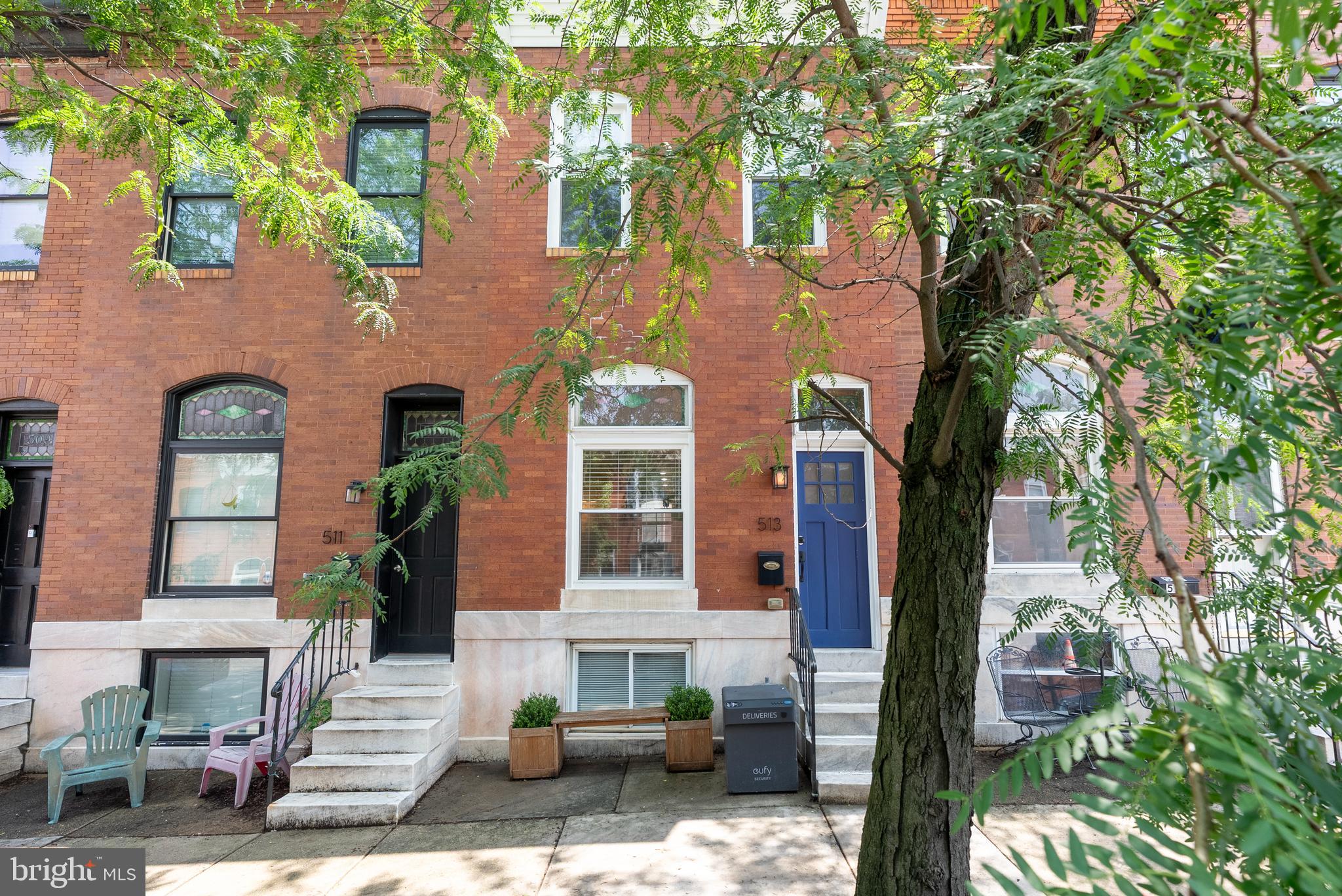 Welcome to your new home in the heart of Canton! Just a half block off Patterson Park with parking. This 2 bed, 2 full bath features an amazing kitchen with double wall ovens, granite counters, and a separate cooktop . There are hardwood floors throughout the home and nice, historic details like original stained glass. The primary bedroom features a modern, on-suite full bathroom and plenty of space. There is a balcony and small deck off the back bedroom for some extra outdoor space. The lower level is partially finished and can make a nice TV room. Recent updates include new HVAC, roof, skylight, and some windows. The block is lovely and within 50 feet of Patterson park for all your outdoor and dog walking needs; and less than 10 minutes to Canton square and the waterfront! Pics coming later Thursday.