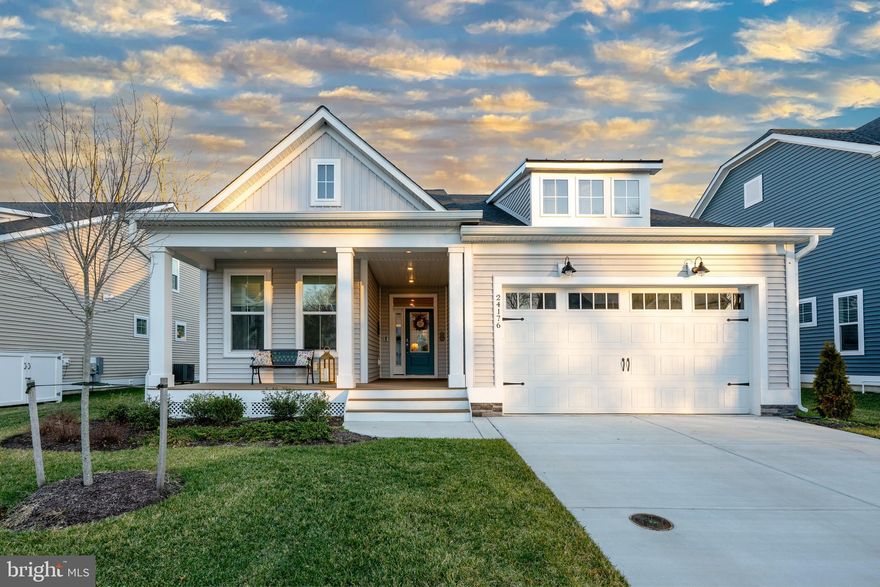 Wow... Look at the New Price!!! Please don’t miss out on the chance to embrace coastal living! This move-in-ready 'Raleigh Model' (by Foxlane Homes) is now available in the highly sought-after Sweetbay Community! Thoughtfully designed with elegance and practicality... it's ideally situated just minutes away from local beaches, including Bethany, Fenwick, and Ocean City, MD.
This 'lightly used' well maintained 3-bedroom, 3-bathroom home features premium finishes throughout. The gourmet kitchen is a standout, equipped with stainless steel appliances, quartz countertops, a ceramic tile backsplash, and a pot filler—making it ideal for both daily living and entertaining. It seamlessly flows into a bright and airy great room, anchored by a gas fireplace, perfect for hosting gatherings or enjoying  peaceful evenings at home. The dining room leads to a screened-in porch offers a serene view of the lush wooded backdrop & morning sunrises.  The Laundry/Mudd Room/Pantry is just off the kitchen and leads to the 2 car Garage. 
Everything you need is on one level... The Primary Suite boasts a spacious oversized walk-in closet and the Bedroom includes a wonderful tray ceiling along with a bump out for extra space. There is an Office/Study with French doors, a guest bedroom & full bathroom. Upstairs you will find your open Flex Room along with another guest room and full bathroom - There is space for everyone to spread out and enjoy!   Every aspect of this home reflects exceptional care and attention to detail.
Embrace the coastal lifestyle and join a welcoming community where each day feels like a vacation... This community boasts resort-style amenities, including a sparkling outdoor pool, a pool house, and a community firepit. Residents also enjoy convenient access to shopping, dining, and entertainment options. Sweetbay truly offers something for everyone, making it an ideal place to call home. Welcome to your new beginning... Schedule your tour today and prepare to fall in love!

Please note: Some of the rooms have been virtually staged and/or embellished to show off the Homes potential and what it has to offer!!