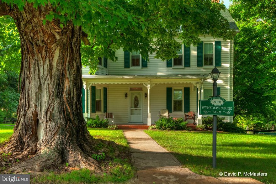 If you are dreaming of a perfect small farm and farmhouse near Shepherdstown, this is it! Wynkoop's Spring Farm features a Victorian farmhouse rehabbed with care and wonderfully maintained by one family for over 50 years. It sits on 50+ acres of rolling, cleared, and wooded pasture land, complete with a barn, shed, spring with stream, pond + springhouse. The setting is just lovely and peaceful.