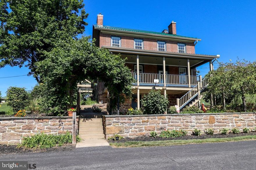 This 26+ acre farm is located 10 minutes from Penn State, 2 minutes from Historic Boalsburg and Rothrock State Forest. Located off 322 East in Harris Township, Centre County and  mile from Tussey Mountain. This property boasts 3 homes, and a well-known Historic barn. This beautifully restored 3-story farmhouse built circa 1816 is on a stone foundation with brick exterior, metal roof, and measures approximately 3,610 sq. ft. The property is serviced by an oil hot air heating system with two 275-gallon tanks, has central air conditioning, and the electrical service has been rewired for an emergency generator. The second home (wagon shed) is 1,600 sq. ft. oak board & batten exterior cottage with metal roof. This property is serviced by a new Bose electric heat pump system, central air conditioning, and has 3-bedrooms each with its own bathroom. The third home (milk house) is board and batten and is 900 sq. ft. The seller is a Licensed Real Estate Broker.