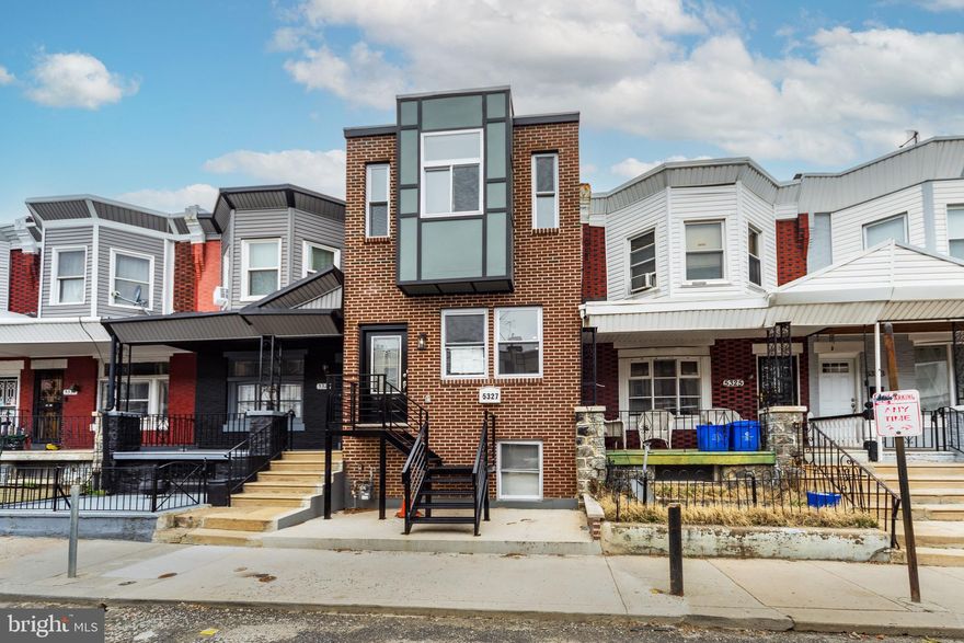 Welcome to this beautifully constructed NEW HOME offering modern design, and approximately 1800 sqft of living space, quality craftsmanship and spacious living in West Philadelphia, in the Walnut Hill area. The main level features an open floor plan with wide plank flooring, recessed lighting, and a bright living and dining area that flows into a stunning kitchen with shaker cabinets, quartz countertops, stainless steel appliances, a large center island with gas cooktop island and a stylish glass subway tile backsplash.  Double French sliding doors lead to a private fenced-in rear patio perfect for outdoor entertainment. The second floor offers 3 spacious bedrooms with ample closet space and a beautiful hall bathroom with stylish tile, quartz-topped vanity, designer lighting and illuminated mirrors. The second floor has a laundry area for easy convenience, the primary suite includes a large closet and a frameless glass shower, rainfall head, gold fixtures, and marble style tile. The fully finished basement provides additional living space ideal for a family room, home office, gym, or 4th bedroom , complete with its own bath, and laundry facilities, additional features include central air, new electric, plumbing, HVAC systems, and energy efficient construction. Conveniently located near University City, Center City, public transportation, parks and shopping