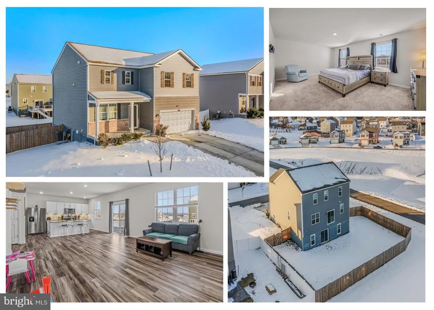 This spacious four-bedroom, two-and-a-half-bath home, built in 2022, sits on a premium corner lot in the Magnolia Springs community—just minutes from Routes 9 and 340 for an easy commute. With 9-foot ceilings on the main level, the home feels open and bright, offering a comfortable layout that’s ready for your updates and personal touch.
Upstairs, you’ll find a well-sized primary suite along with three additional bedrooms and a second full bath, providing plenty of room for everyone. The partially finished basement adds even more flexibility—ideal for a home office, gym, hobby space, or playroom—with a bathroom rough‑in that is already in place for future expansion.
Outside, the fully fenced backyard offers privacy and room to enjoy the outdoors. With its newer construction, strong layout, and prime location, this property presents a fantastic opportunity for buyers looking to build equity and customize a home to their taste.
Schedule your showing today!