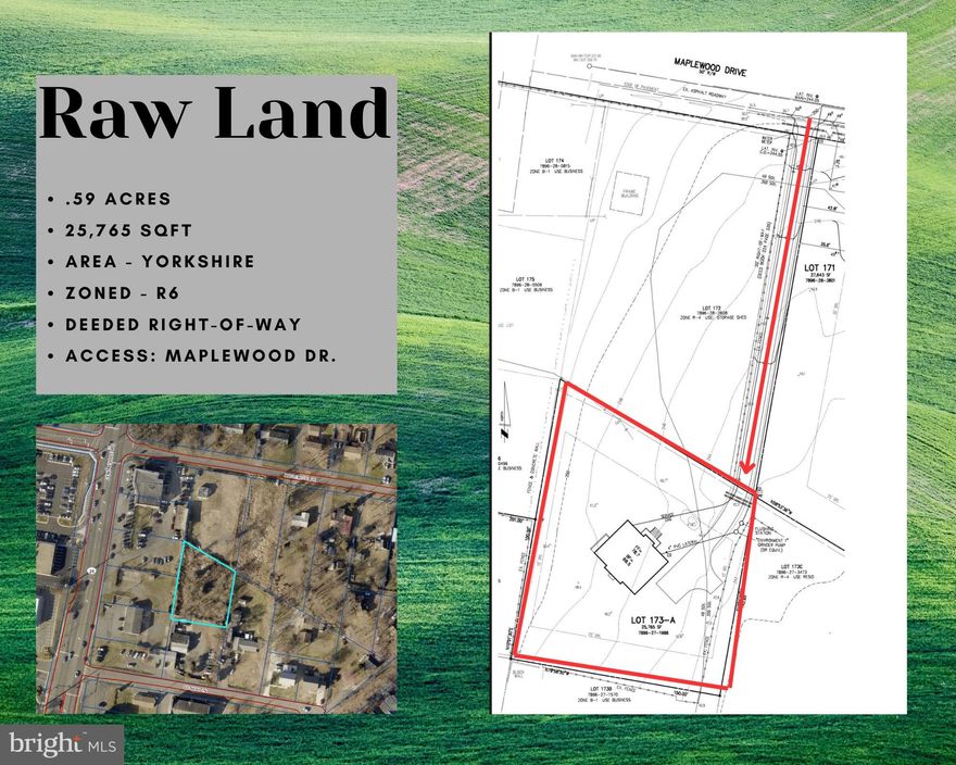 Fantastic .59 acre lot in the heart of Yorkshire area of Manassas just minutes from 28 and Fairfax county. NO HOA! Bring your builder and build your dream home on this semi flat lot or hold as a long term investment! Access to lot is from deeded right-of-way of Maplewood Drive.