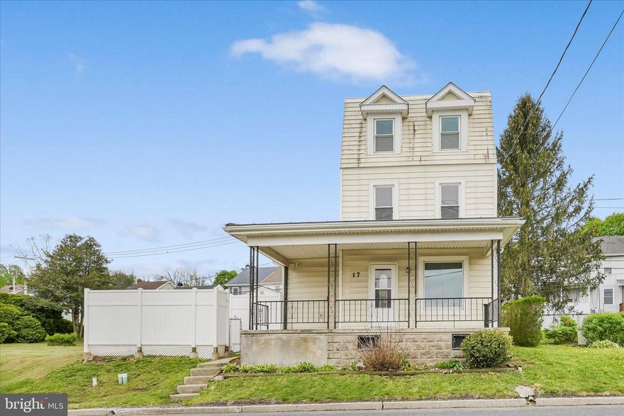 5-Bedroom , 2 Bath single home in Blue Mountain School District. waiting for new owner.  Move-in ready.  Opportunity for investor or first time home buyer.  Large living room.  New boiler installed July 2023.  New windows installed 2013.    Front porch roof installed 2022.  Rear roof installed 2020.  3rd floor is heated can be used as bedrooms or storage area.  200 Amp Electric Service.

White vinyl fencing in yard.  Large shed.  Rear off-street parking for 3 vehicles.

Home being sold "AS IS".

Motivated sellers.