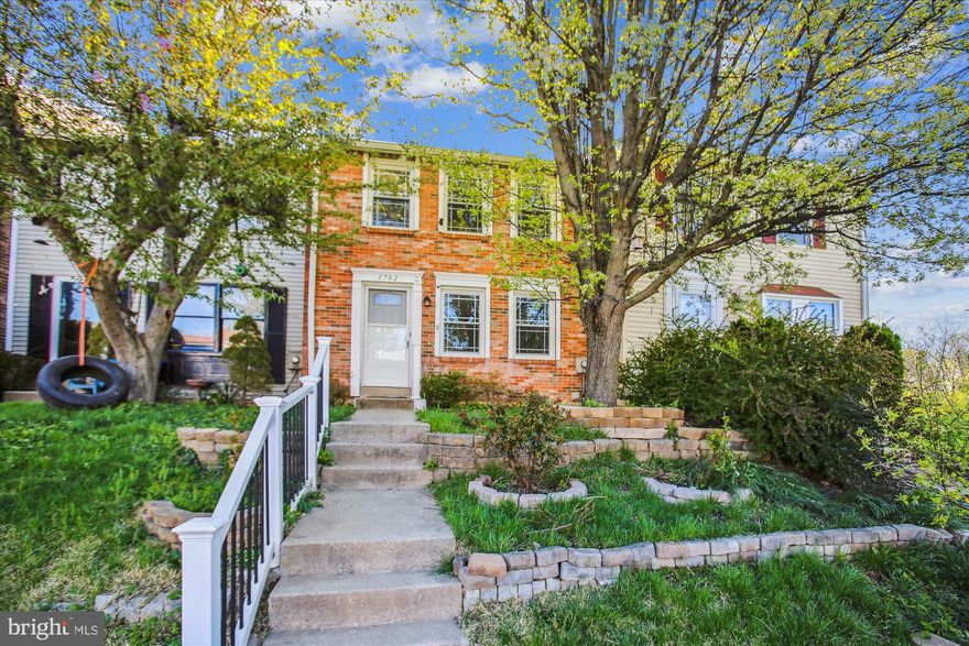 Welcome Home! You will love this wonderful brick front townhouse the moment you cross the threshold. Your new home has upgraded vinyl plank flooring, an undated kitchen with stainless streel appliances, granite counter tops and a large separate dining room. You will love the large deck with playground equipment, and fully fenced backyard that opens to a green way perfect for picnics, playing ball or just daydreaming.  
Some of the homes upgrades include newer windows, newer HVAC & Heater, newer hot water heater, and  a full-size washer and dryer. Just to name a few. Conveniently located near Fort Detrick with quick highway access. All you have to do is bring your furniture. Don’t wait someone else won’t.