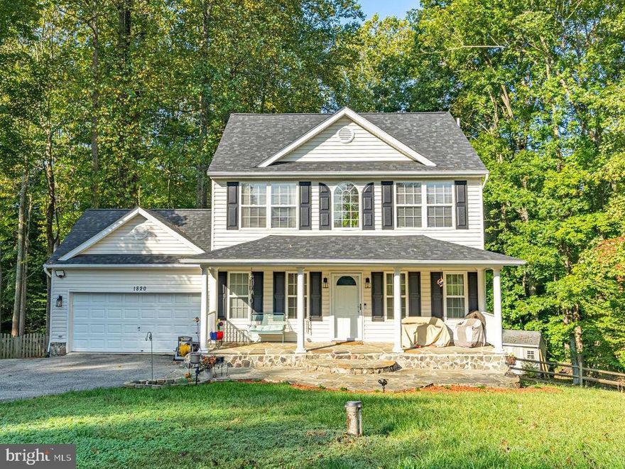 ***Zoned for top rated Huntington High school and Plum Point Middle School***Huntingtown School Welcome to 1820 Lottie Fowler Rd, a charming colonial in the heart of Prince Frederick! Nestled on a serene one-acre lot with no HOA, . You are going to enjoy the privacy of a wooded backdrop. 

The home features a spacious primary suite with a walk-in closet and en-suite bath. The kitchen boasts and a rustic wood backsplash that adds warmth and character. You'll also love the updated hardware, recessed lighting, and new light fixtures throughout.

The main level has hardwood floors.  The fully finished walk-out basement includes a separate laundry room, full bath, and space to easily add a fourth bedroom. Recent upgrades include a new roof in 2022, a water softener, and a whole-house filtration system.

Conveniently located near schools, shopping, restaurants, a movie theater, and the hospital, this home offers a blend of comfort, style, and convenience.