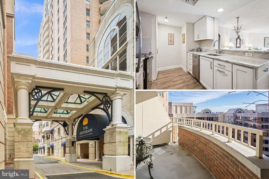 The Jefferson (a Monogram Collection property from Sunrise Senior Living) was proudly voted “Best Senior Living Community” by Arlington Magazine readers in the 2023 "Best of Arlington" survey. The Jefferson, which is an independent and active senior community, is located in the heart of Arlington's Ballston neighborhood. When you arrive you will feel as though you have stepped into a luxury hotel.
The Jefferson boasts in-house dining, housekeeping, transportation, pool/spa, fitness room, and other generous amenities in an urban setting with a walkability score of 97. The Jefferson is a 55+ community with a non-optional monthly fee which includes all amenities. The monthly fee for this unit
is $3519.00/month. Enjoy your own piece of the Ballston skyline with this condominium which is the Sherman floor plan offering 1 bedroom and 1 bath. Beautiful 15th-story views.