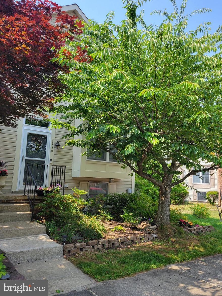 End of group 3 bedroom, 2 ½ bath townhouse in this desirable community with 3 season water views of Nabbs Creek.  Home is situated in a park like setting just steps from community pier, beach and kayak/canoe rack.  On the main level you will find hardwood floors in the Kitchen, Livingroom and Dining Room. The full bathroom in the basement is fully updated with marble stand up shower and heated floors. The primary/hall bathroom on the 2nd floor is also updated with marble top double sink and tiled tub/shower surround.  Sliding patio door in Living Room leads to upper deck overlooking backyard and views of Nabbs Creek with basement deck below in fully fenced yard.  The basement is set up for entertaining or can be an In-Law Suite or Air BnB with efficiency kitchen. The community offers walking paths, playground with basketball hoops, and 3 piers. A marina with water and electric, ramp access & parking along with RV and boat storage space available at an additional fee. Convenient to Downtown, BWI Airport, I-95, I-695, Ft Meade, Annapolis and Washington, DC. Tennis courts, basketball courts, playground, picnic area and more only a short distance away at Solley Park next to the Orchard Beach Fire Department.