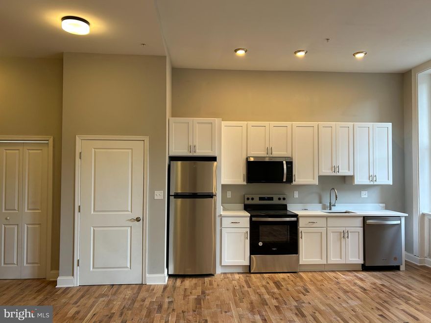 Welcome home to brand new 100 W. Lexington Street! This 39-unit property features a mix of street retail, loft style studios, one bedrooms, and 2-bedroom apartments with unique layouts to fit any taste. The location is ideal as its walking distance to the central business district, restaurants and shopping, MT Vernon, the Charles street corridor, a short bike ride to the University of Baltimore and the University of Maryland, and more. There are various units with sweeping views of the skyscrapers of the central business district and expansive views down liberty street towards the new CFG Arena. The building features high ceilings and lots of light, Stainless steel appliances, quartz countertops, all in one washer dryers, central AC, beautiful lighting, tile bathrooms, hardwood floors and more. The building was completely renovated with all new plumbing, electric, HVAC, sprinklers, elevator and more. Be the first to live in these wonderful apartments and get to choose from all the options! Prices range from $1,300 for a studio to $1,800 for a large 2 bedroom. Lower security deposit for those who qualify. Parking additional cost. Move ins expected to start May 15th-30th. Reserve your apartment now for May, June, July.