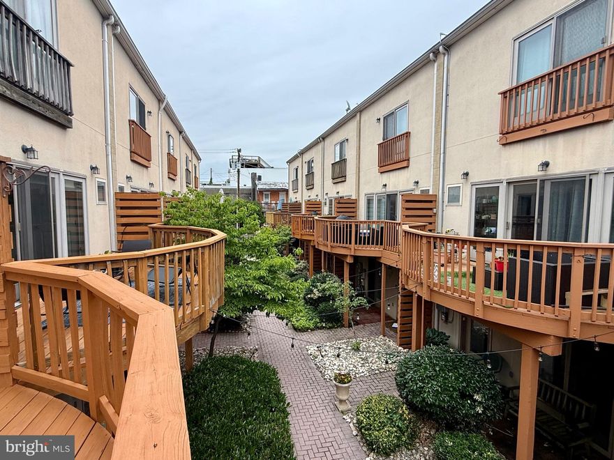 This price + this nice + this neighborhood = RARE find! Welcome to this spacious luxury end-unit townhome in the heart of highly sought-after Federal Hill, featuring an oversized one-car garage plus additional parking — a rare city find. Built in 2004, this newer construction home offers the perfect blend of modern convenience, generous living space, and unbeatable walkability. The main level features beautiful hardwood flooring, 9-foot ceilings, a gas fireplace, and an open, light-filled layout ideal for both everyday living and entertaining. The updated kitchen includes quartz countertops, glass tile backsplash, stainless Kenmore Elite appliances, and a breakfast bar that flows seamlessly into the dining area. Step outside to a private rear deck overlooking the courtyard, creating a peaceful retreat in the middle of the city. The spacious primary suite offers a marble bath with dual-sink vanity, while the lower-level bedroom and full bath provide excellent flexibility for guests, office space, or additional living needs. Located just blocks from Cross Street Market, Federal Hill Park, the Inner Harbor, M&T Bank Stadium, Camden Yards, restaurants, nightlife, and more, this home places you in the center of one of Baltimore’s most vibrant communities. Experience city living with space, style, parking, and location all in one.