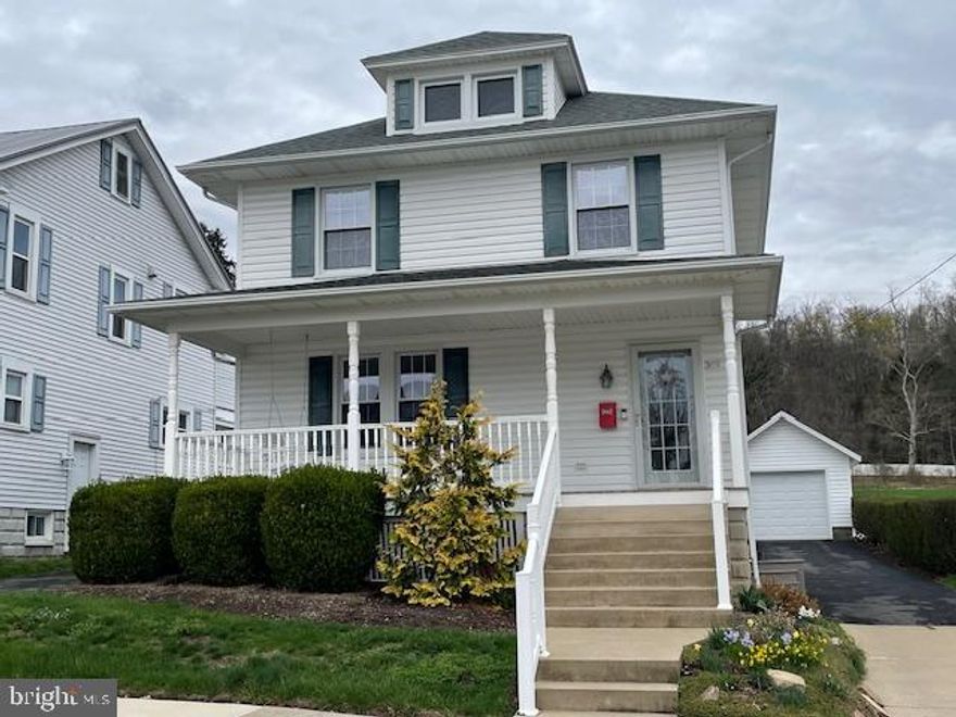 Beautiful and meticulously maintained home in Lewistown. Loved by the owner for many years, this home has been tastefully updated and well cared for. The natural light is abundant on the main floor and the custom interior shutters provide privacy when needed. Plenty of cabinet and counter space in the lovely kitchen that also offers a breakfast area and pantry. The upper floor consists of three bedrooms all with like-new carpet and crown molding and a spacious full bath with with ceramic tile and double vanity. The walk up attic and full basement allows for plenty of storage. Enjoy your morning coffee on the front covered porch or rear covered porch and deck. All constructed with Trex and vinyl for easy maintenance. Gorgeous landscaping and paver patio in fenced rear yard add to the allure of this property. New roof in 2019 , replacement windows and efficient natural gas heat. This house is absolutely move-in ready and just waiting for it's new owner. Schedule your personal tour today!