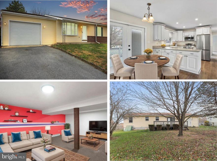 Move right into this great rancher style home situated close to shopping, dining and commuter routes in Hagerstown.  This home offers an open floorplan with:  3 bedrooms, 1 full bathroom,  updated kitchen, dining room on the main floor.  Situated off of the dining room you can step out to your deck which is perfect for relaxing.  The lower level is partially finished with a large rec room, 2 additional rooms that are partially finished, a laundry/storage room and a utility room as well.  There is an attached one car garage and driveway for off street parking.  The rear yard is also fully fenced making the home ready for your 4 legged friends.  This is one you will not want to miss.  Make this your home for the holidays!
