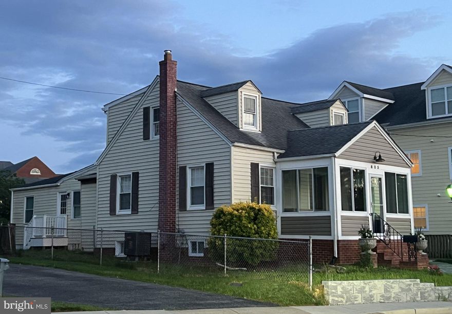 NEW PRICE! Welcome to 805 Spa rd., an amazing investment opportunity in the desirable Murray Hill community in Annapolis! Murray Hill is probably the best residential neighborhood in the city with single-family homes, and walkable to downtown. This 9-bedroom, 4.5 bath, triplex home has been completely renovated! There is ample parking for up to 8 cars. This home offers rental potential with 3 separate units under 1 roof. This property could be short or long-term rental investment, a multi-generational home, or owner-occupied housing hack, which enables the owner to live in one side and rent out the other sides to pay and qualify for the mortgage. There are 3 units, Unit 1 has 4 beds, 2.5 baths, unit 2(in the back) has 3 beds, 1bath, and the basement has 2 bed, 1 ba. All have separate entrances. The entire house has been completely renovated with all new wiring, plumbing, 3 new kitchens and 4.5 new baths, new HVAC,2nd unit new hot water heater, sprinkler system all units, granite counter tops, stainless steel appliances, all new flooring throughout and enclosed porch with all new windows.