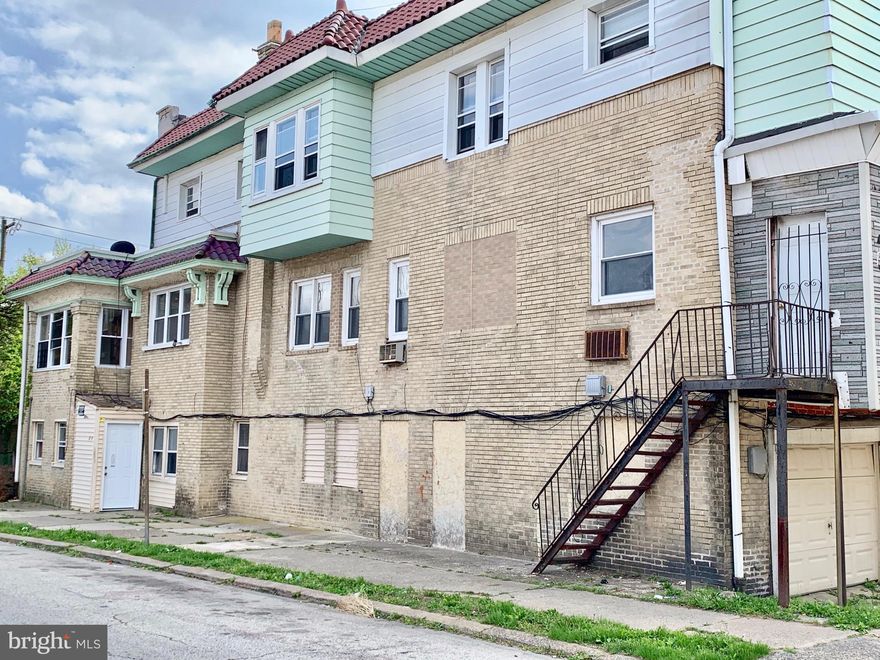 Huge triplex located in beautiful, tree-lined, Wynnefield just minutes away from St Joe s & City Ave. This triplex features two 2-bedroom units (1st & 2nd Flr) and one 1-bedroom (basement). Second Floor unit features original hardwood floors, large eat-in kitchen, spacious living room, 2 large bedrooms, and natural sunlight from the plethora of windows provides for a beautifully-lit home.The first floor is blank canvas with a ton of potential. As soon as you walk in, you notice the massive living room which leads directly into another large-eat in kitchen which can be modified into an open floor layout complete with a kitchen bar. Beyond the kitchen are the 2 bedrooms and the bathroom which also can be reconfigured to your liking. The master bedroom has an enclosed porch which features extra closet space and leads to a rear exit. The basement unit walks out directly onto the street for convenience and features a 1-bedroom with an eat-in kitchen and a stand up shower. This unit can be kept as a 1-bedroom or modified into a huge studio apt.This home also features a large front yard, cement front patio, and a 1 car garage. Whether you want to live in one unit and rent out the rest or purchase as a landlord, with the location, the size, and the potential, the possibilities of this home are endless. Schedule your showing today!