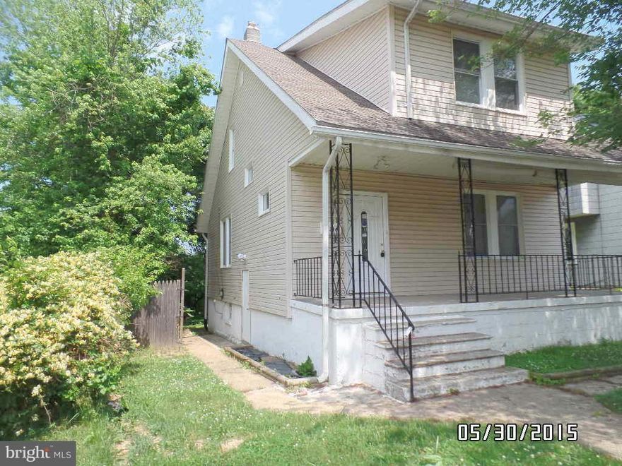 Fannie Mae Homepath Property.  Wonderful chance to own this value priced home.  Enjoy nice room sizes, wood floors, and ample rear yard.  The front porch is perfect for warm weather outdoor living space.  Use the partially finished basement as added storage or finish for more living space.  A convenient location, just blocks from parks and a short drive to Morgan State University!