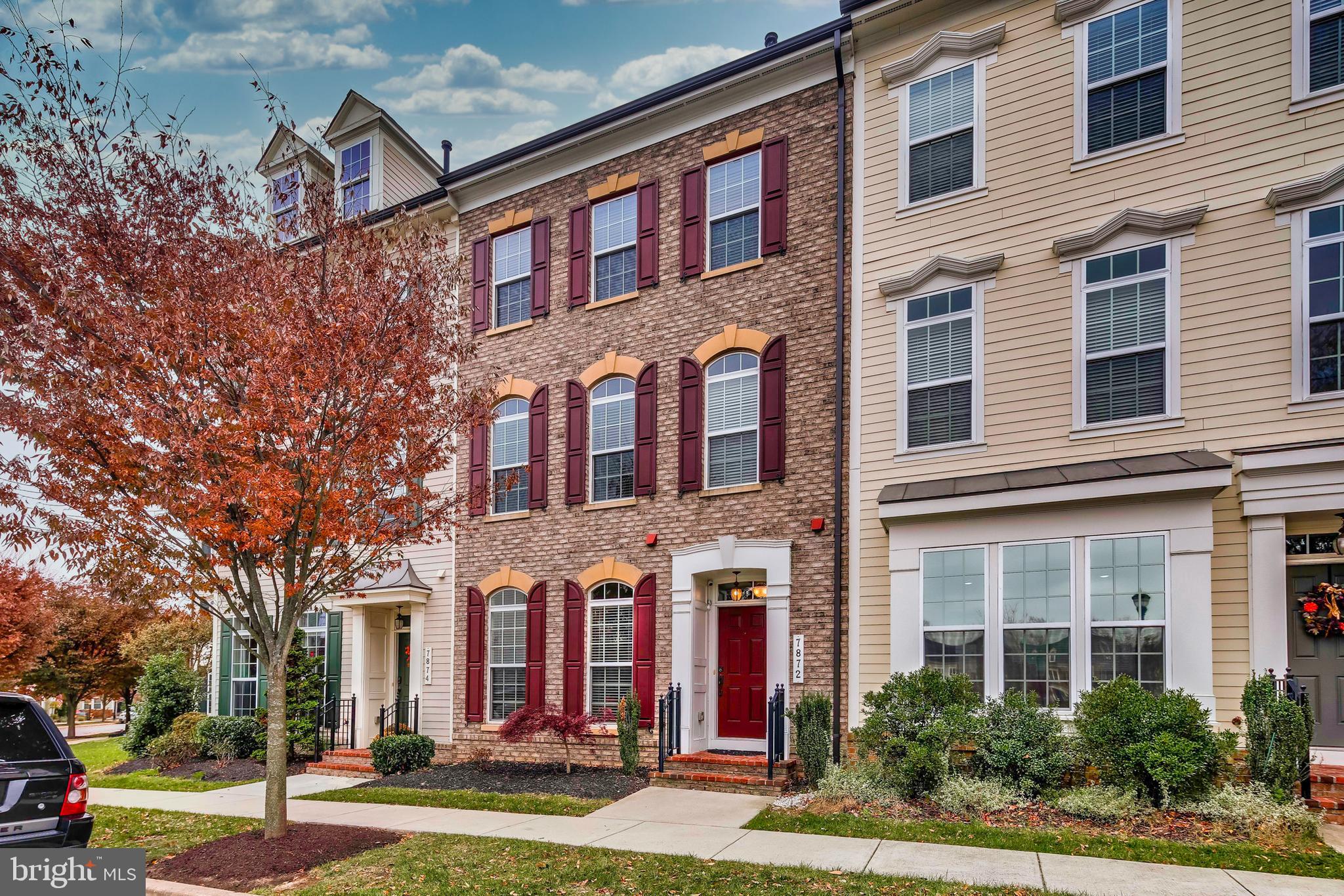 Amazing location across from open space. This 3 bedroom, 2 1/2 bath SoHo Collection townhome features stunning dark hardwood floors throughout the main level, white shaker cabinets and beautiful granite countertops. The oversized island is great for seating and cooking prep. On the second floor you will find the owner's suite and separate sitting area/office plus a full laundry room. The upper level offers two additional bedrooms, a full bath and huge loft. This townhome has one of the largest rear yards for loads of enjoyment. Amazing value for this fabulous property located in one of Howard County's most sought after communities. Enjoy endless amenities, shopping and dining all located just blocks away.