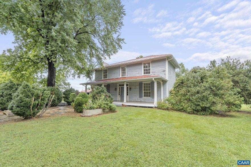 Own a piece of history! This home was built in the 1800s and is located a short distance from downtown Palmyra. It includes several outbuildings, fencing, and covers more than 7 acres. The site has potential for use as a small farm. This one is just waiting for someone to bring the luster back to it! The house had a major renovation in the early 1990s (including the addition, new wiring, a heat pump and ducts, water pipes, etc).  Until then it was a 2 over 2 with outbuildings.,Fireplace in Family Room,Fireplace in Living Room