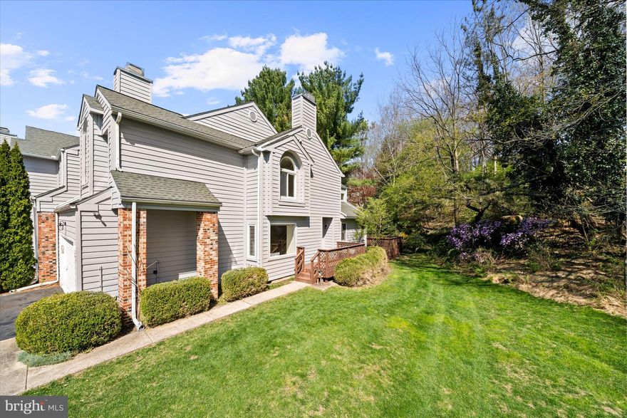 *** Please respect neighbors, please don't park on the grass, or block other's driveway, parking on Paisley Pl or Paisley Ct. would be appreciated ******  //   
 
Welcome to 407 Sierra Ct, an exceptional end-unit residence in the sought-after community of The Ridge, offering a perfect blend of elegance, comfort, and privacy. 
From the moment you enter, you are greeted by rich hardwood flooring and an abundance of natural light that enhances the home’s refined interior. The thoughtfully designed main level features a spacious living room and an inviting family room anchored by a wood-burning fireplace and a stunning picture window overlooking the serene, private setting. 
The dining area is ideally positioned at the rear of the home, with direct access to an expansive deck—perfect for outdoor entertaining or quiet relaxation surrounded by nature. The well-appointed kitchen showcases granite countertops and a generous breakfast bar with seating for four, seamlessly combining style and functionality. A tastefully updated powder room completes the main level. 
Upstairs, the luxurious primary suite serves as a private retreat, featuring a gas fireplace, dual closets including a walk-in, and a spa-inspired en-suite bath with a jetted soaking tub, walk-in shower, and double vanity. Two additional bedrooms offer ample space and versatility, sharing a well-appointed hall bath. One bedroom features an architectural overlook to the lower level and is recognized as a bedroom per county records. Convenient upper-level laundry adds to the home’s thoughtful design. 
The full, unfinished basement offers exceptional storage and presents a rare opportunity to create additional customized living space tailored to your vision. 
Significant updates include a new furnace (2022), roof (2016), and new carpeting on the upper level. This is a rare offering combining privacy, sophistication, and modern updates in a premier location.