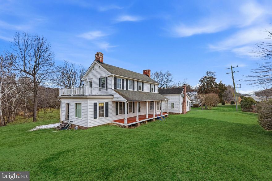 Set on 3.94 acres, this remarkable property offers a rare opportunity to own a piece of early American history, blending centuries-old character with future potential. Its origins date back to the 1730s, when a substantial two-story log home was constructed, reflecting the scale and spirit of colonial life.  The property is not listed on the National Historic Registry and therefore  it offers a rare degree of flexibility and presents a wide range of possibilities for its next steward. Without the restrictions that often accompany historic designation, a future owner has the freedom to restore, expand, reimagine, or adapt the property to suit a variety of visions. Whether preserved as a private residence rich in character or thoughtfully updated to blend historic charm with modern luxury, the opportunities are expansive. The acreage, existing structures, and layered history provide a unique foundation, one that allows for both preservation and creativity, making this an exceptional canvas for someone looking to shape a property that is as personal as it is distinctive. 
 Note:  Property conveys As-Is.  Sewer line requires repairs.