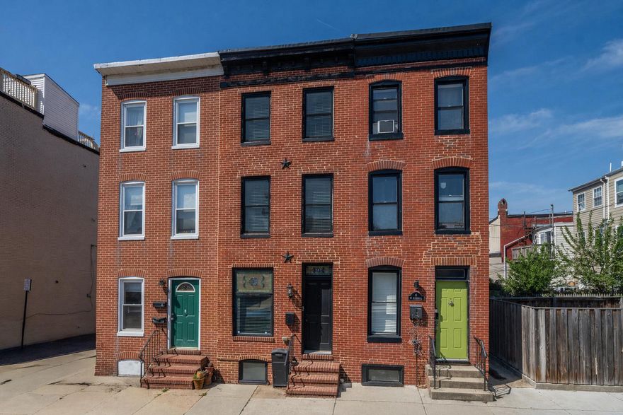 Come explore this stunning Building Character CHAP renovation nestled in the heart of South Baltimore's sought-after Riverside neighborhood! This 4 bedroom, 4 full bathroom rowhouse offers over approximately 2,100 finished square feet of living space, delivering the perfect combination of historic charm, modern upgrades, and unbeatable tax advantages — whether you're looking for a sophisticated primary residence or a high-performing investment property. Enjoy significant tax savings thanks to special credits: the annual tax bill last year was just $4,578.78, with over $5000 in yearly credits - putting roughly $419 back in your pocket each month!
From the moment you step inside, rich hardwood floors, soaring coffered ceilings, and high-end millwork set the tone for the exceptional quality and craftsmanship found throughout every inch of this home. The updated kitchen features modern stainless steel appliances and plenty of space to cook, gather, and entertain with a large exotic stone island. With four generously sized bedrooms and four full bathrooms spread across a spacious four finished levels, this home offers the flexibility and space rarely found in the city — ideal for owner-occupants and investors alike.
The spacious primary suite serves as a true retreat, featuring a large walk-in shower and a beautifully appointed en suite bath — the kind of space that makes coming home feel like checking into a boutique hotel.
Step outside and experience outdoor living on two levels — a private back patio perfect for relaxing or hosting, and a jaw-dropping double-tier rooftop deck delivering sweeping city views that make every evening feel like an occasion.
This home also benefits from the Baltimore City CHAP Historic Tax Credit, keeping property taxes significantly reduced with years still remaining — offering real monthly savings and thousands more over the life of the credit. Whether you're building equity as a homeowner or maximizing returns as an investor, the CHAP credit alone makes this a standout opportunity.
Just steps from Riverside Park, local dining, Cross Street Market, and major commuter routes, this is South Baltimore living at its absolute finest. Don't miss this rare opportunity to own a fully upgraded, tax-advantaged home in one of Baltimore's most desirable neighborhoods!