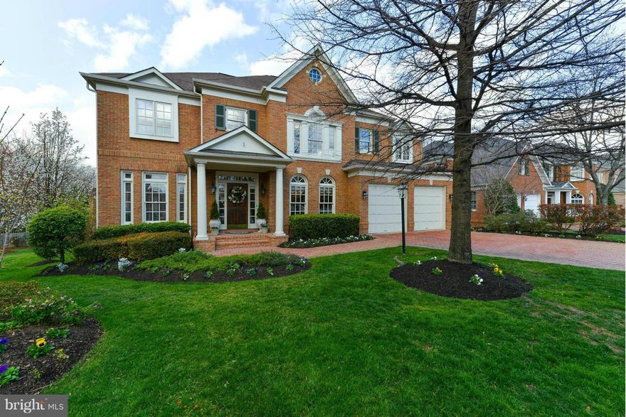 SPECTACULAR 6 BEDROOM + 5 1/2 BATH BRICK COLONIAL WITH HIGH CEILINGS, LOADS OF WINDOWS, FABULOUS EAT-IN KITCHEN WITH ADJOINING FAMILY ROOM, LIBRARY, FULLY FINISHED LOWER LEVEL WITH HUGE GAME ROOM PLUS IN-LAW OR AU PAIR SUITE. LARGE LEVEL CONTIGUOUS LOT (OWNED & MAINTAINED BY HOA) PERFECT FOR GARDEN PARTIES, SOCCER, LACROSSE, ETC. THIS IS A GEM!