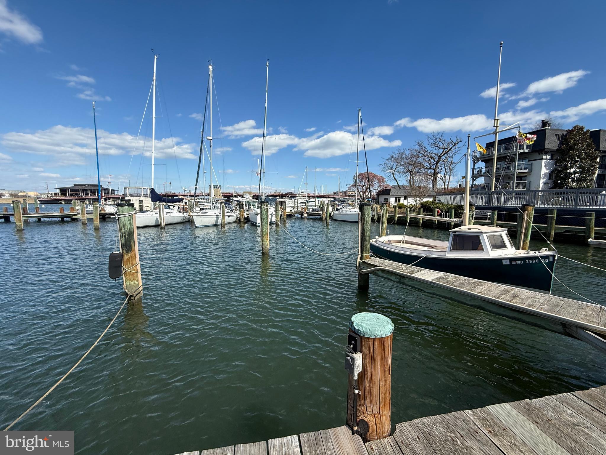 Are you ready to enjoy the Annapolis boating community? Welcome to Eastport and Spa Creek Marina where you can own a boat slip in the heart of everything. 300 Burnside SLIP #21 is a 34' slip with water at site and electricity available. 34' is inclusive of all overhangs, pulpits, engines, and swim platforms (34 foot LOA or less). Live-aboards are welcome in this marina (extra fees may apply). The purchase of this slip also includes access to resort-style condo association amenities: outdoor pool overlooking the marina, clubhouse, game room, outdoor picnic and grill area, parking, showers, sauna, and fitness center, plus 2 parking spots. Conveniently and securely dock at the gated marina and enjoy views of the Spa Creek Bridge, St. Mary's, and the Annapolis Yacht Club. Take a short stroll to Downtown Annapolis, grab coffee at Rise Up, and explore the Naval Academy. Or enjoy Eastport's waterfront dining, breweries, shopping, and yacht clubs. Easy boating access in from Spa Creek. The Annapolis boating lifestyle awaits!
This listing is for Boat SLIP #21 only.