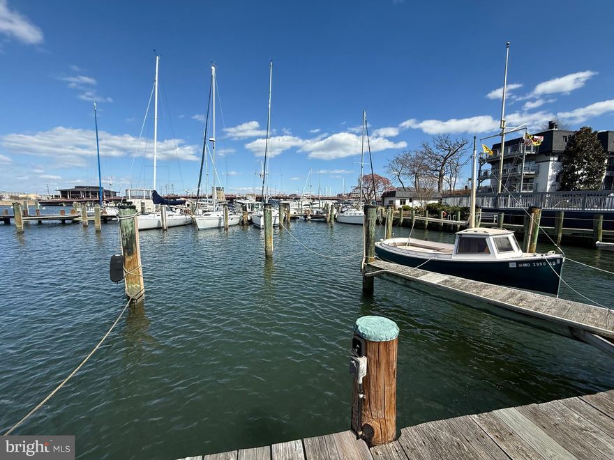 Are you ready to enjoy the Annapolis boating community? Welcome to Eastport and Spa Creek Marina where you can own a boat slip in the heart of everything. 300 Burnside SLIP #21 is a 34' slip with water at site and electricity available. 34' is inclusive of all overhangs, pulpits, engines, and swim platforms (34 foot LOA or less). Live-aboards are welcome in this marina (extra fees may apply). The purchase of this slip also includes access to resort-style condo association amenities: outdoor pool overlooking the marina, clubhouse, game room, outdoor picnic and grill area, parking, showers, sauna, and fitness center, plus 2 parking spots.  Conveniently and securely dock at the gated marina and enjoy views of the Spa Creek Bridge, St. Mary's, and the Annapolis Yacht Club. Take a short stroll to Downtown Annapolis, grab coffee at Rise Up, and explore the Naval Academy. Or enjoy Eastport's waterfront dining, breweries, shopping, and yacht clubs. Easy boating access in from Spa Creek. The Annapolis boating lifestyle awaits! 

This listing is for Boat SLIP #21 only.