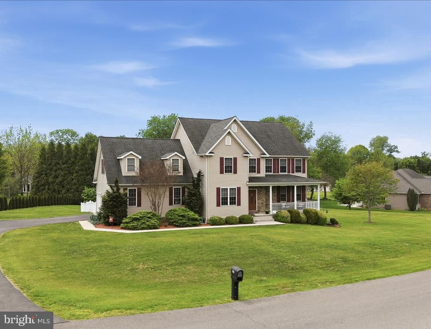 Welcome to this custom Colonial in the sought-after Bellewoode community, just minutes from historic Shepherdstown. Situated on a landscaped 0.92-acre lot surrounded by mature trees, this move-in-ready home offers timeless style, modern efficiency, and flexible living space.
Featuring 4 bedrooms, 2.5 baths, multiple living and dining areas, a main-level office, and an unfinished bonus room above the oversized 2-car garage, this home provides room to grow with potential for a fifth bedroom or additional flex space. Hardwood floors, crown molding, and a cozy gas fireplace enhance the main level, while the updated kitchen includes granite countertops, newer KitchenAid stainless steel appliances, and gas cooking.
Built with 2x6 exterior construction for improved insulation, the home also includes Nest thermostats, high-speed internet access, reverse osmosis filtration, a new UV water treatment system, alarm system, Nest security cameras, and an HVAC system installed in July 2025. The professionally finished basement with Owens Corning Basement Finishing System and lifetime warranty adds additional living space, while unfinished areas provide ample storage or future expansion potential.
Outdoor features include a front porch, rear patio, and partially fenced backyard ideal for recreation, pets, or gardening. Combining privacy, efficiency, and future flexibility, this home offers a well-rounded opportunity in one of the area’s most desirable communities.