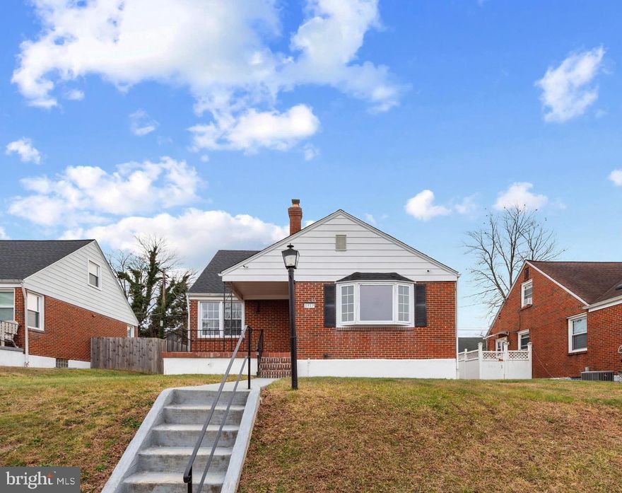 Five bedrooms, two full baths, and nearly 1,900 sqft of renovated living space—all under $350K in Rosedale. This 1956 brick Cape Cod has been completely transformed top to bottom with a brand-new roof, brand-new HVAC system, new LVP and hardwood flooring, and a designer kitchen featuring quartz countertops, shaker cabinets, stainless steel appliances, and a center island with seating. Both bathrooms are new with modern tile work and matte black fixtures. The open-concept main level flows from kitchen to dining to living with recessed lighting and bay windows that flood the space with natural light. Upstairs offers three additional bedrooms plus a basement with laundry hookups and room to finish for even more living space. Out back, a large fenced yard on a quiet residential street. Minutes to I-695, White Marsh Mall, and Rosedale shopping. Low Baltimore County taxes with no HOA. Major systems are new—roof, HVAC, kitchen, baths, flooring, fixtures. Move in and spend nothing. FHA, VA, and conventional financing welcome.