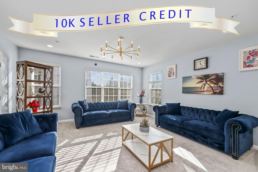 ***$10,000 SELLER CREDIT AVAILABLE! USE IT TOWARDS CLOSING COSTS, 2-1 OR PERMANENT BUYDOWN - MAKING THIS HOME MORE AFFORDABLE FROM DAY ONE!***Bright End-Unit Condo with One-Car Garage & Driveway — Minutes to I-95 & VRE
This rare corner end-unit offers a one-car garage and driveway, extra windows, and extra privacy and tons of natural light.

The main level features an open family room, dining area, and a separate private office with a door, perfect for remote work. The home is freshly painted with newer carpet, upgraded luxury vinyl plank flooring, LED lighting, and blinds throughout for a clean, move-in-ready feel.

The upgraded eat-in kitchen includes stainless-steel appliances, double oven, and direct access to a private deck. Upstairs you’ll find three true bedrooms, including a spacious primary suite with walk-in closet and private bath. 

Conveniently located minutes from I-95, VRE, Route 234, and everyday shopping including Walmart, Aldi, Food Lion, and CVS.

HOA fees include water - helping reduce monthly utility cost - along with sewer, trash, snow removal, lawn care, and exterior maintenance, providing easy, low maintenance living.