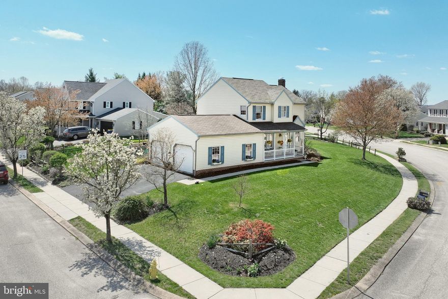 Tour this  inviting 3 bedroom 2.5 bath Queen Ann model Colonial  by S & A Homes offers a blend of modern updates and traditional charm. Pride in ownership is evident, with brand-new carpet throughout, fresh paint, resurfaced driveway, and updated central air system (2022). The kitchen shines with refinished cabinets and upgraded countertops, while the wood-burning fireplace adds warmth and character to the living room. Step outside to enjoy the composite deck, perfect for relaxing or entertaining. Additional highlights include a Bath Fitter shower addition, garage door replacement (2015), and full dry basement ready for your finishing touches. Don't miss this thoughtfully updated, move-in ready home in a great walkable neighborhood!