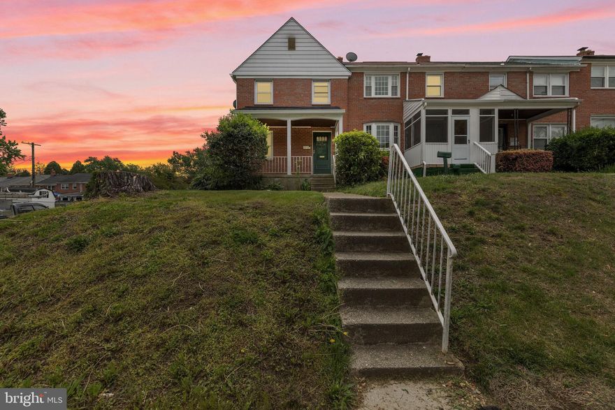 Welcome to 1581 Stonewood Rd—a beautifully upgraded 4-bedroom, 2.5-bath end-unit townhome that delivers the perfect balance of space, style, and location. Enjoy peace of mind with a brand-new roof installed just 3 months ago. Nestled in Baltimore’s desirable Northwood community, this move-in-ready home is just a 5-minute walk from Morgan State University and steps from Northwood Commons, offering unmatched convenience and connectivity. Step inside to find a light-filled, open-concept living and dining area framed by elegant bay windows, flowing seamlessly across three levels of gleaming hardwood floors. The updated kitchen and dining spaces make entertaining effortless, while the fully finished lower level offers flexibility for a home office, guest suite, or media room. Upstairs, retreat to a serene primary suite featuring a jetted soaking tub, frameless glass shower, and ample closet space. Three additional bedrooms offer flexibility for family, guests, or work-from-home setups. Step outside to a private yard perfect for relaxing or entertaining. As an end-unit, you’ll appreciate the extra natural light and added privacy. Additional highlights include: Prime location just minutes from shopping, dining, and transit. Walkable to Morgan State University—ideal for students, staff, or investors. A vibrant, walkable community full of charm and potential. This is more than a home—it’s a smart lifestyle choice in one of Baltimore’s most connected neighborhoods. Schedule your private tour today!