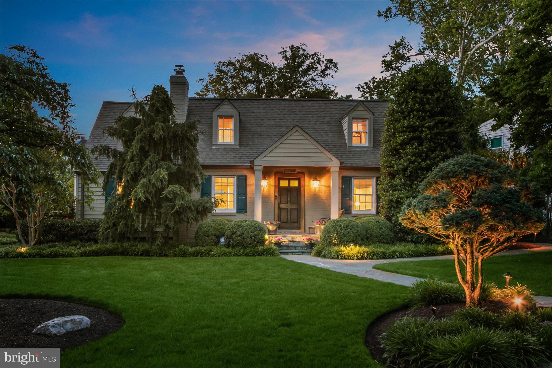 Absolutely stunning renovations in this exceptional home, iconic in the neighborhood. Impeccable style and finishes inside and out but with warm and relaxed living at the heart of the design. Gracious large room sizes, impeccable millwork, top-of-the-line Marvin divided lite windows, an expanded open kitchen with generous island, a stunning spa-like primary bath--this gem offers 3 levels of perfection set on an impeccably designed and maintained lot with Asian-inspired garden with specimen plantings and hardscape.
This home was a model home for the original development of Fairway Hills and the quality of the build is evident. The wonderful first floor has a generous oversized living room with fireplace, beautiful mantel, custom built-ins and archways connecting to the dining room and kitchen. The kitchen expansion is beautiful with custom wood cabinets, high end appliances including double oven, ample counter space and two exposures. A peninsula with breakfast bar is open to the lovely dining room with two exposures including a gorgeous bay window with window seat (and storage). An additional rear foyer area with pantry and closet has a door leading to the stunning back garden with ipe deck with metal and wood railing which leads to the gorgeous back patio with stone seating wall, surrounded by curated and mature specimen plantings. Rough hewn stepping stones lead to the side gates including little garden vignettes and a tucked away area to store recycling containers. A first floor bedroom currently used as a den and lovely updated full bath (in a classic style) complete this floor.
Upstairs find 3 charming bedrooms each with two exposures, window seats (with storage), loads of closets (all fitted and stretched). The primary bath is a spa-like retreat with heated floors, double sinks, custom stone top, a large shower with art glass panel, deep soaking tub and linen closet.
The lower level is bright and spacious and immaculate and boasts a recreation room, office.
No part of this home has remained untouched and all improvements are to the highest caliber and professionally designed from the renovations to the custom window treatments, extensive recessed lighting, Farrow and ball paint colors and more. The garden, professionally designed and immaculately maintained gives this home unmatched curb appeal and charm.
Walk to the C & O Canal, access the MacArthur bike path. Near the wonderful Glen Echo Park with arts and community programming, summer camp, weekend social dances, summer music series and so much more!
EZ commuting access to DC, No VA, Bethesda, 270 corridor!
Bannockburn, Pyle, Whitman Cluster.