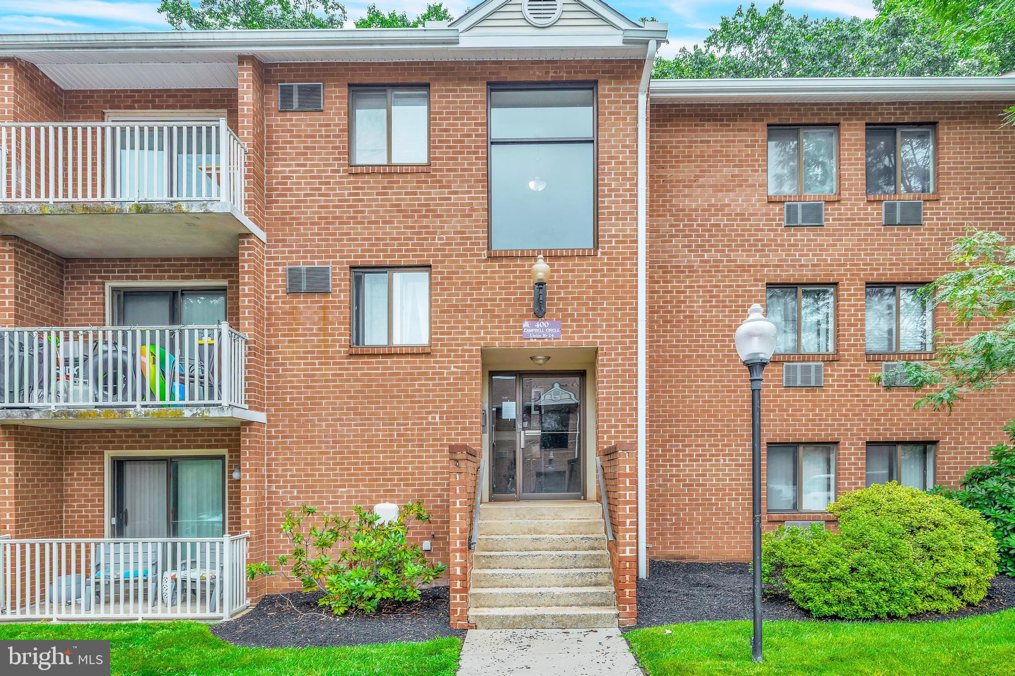 Welcome to 400 Campbell Circle #G-22!!! Once inside you'll see the open floor concept which is great for entertaining. The tiled kitchen, with plenty of counterspace, is open to the dining area and flows into the carpeted living room. Make sure to check out the pantry closet! Enjoy your own private balcony off of the living room to grow plants, watch storms, drink coffee, etc. You have the ability to have your own washer and dryer within this condo instead of dealing with a community laundry room in other neighborhoods. There is a tiled full bathroom in the hallway which is convenient for guests. This condo comes with two carpeted bedrooms. The primary bedroom has its own ensuite bathroom with a standing tiled shower. G-22 is located on the top floor so there are no loud upstairs neighbors to worry about! Please come and check out this condo in person.
