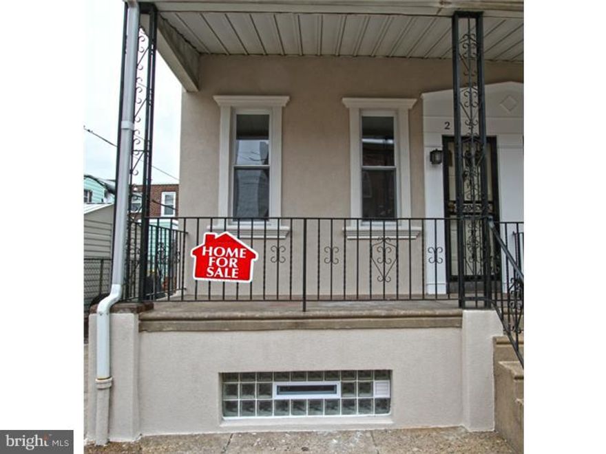 Newly renovated, porch front home on a quiet block in Port Richmond.  . This  home has  all  new hardwood flooring + carpets, windows, sheetrock, trim, doors,  electric, plumbing, HVAC system and roof.  Kitchen has new cabinets, granite counter tops w/ breakfast bar, glass tile backsplash + stainless appliances.  2nd fl. has 2 nice size bedrooms w/ new carpets + ceiling fans.  For the bonus, there's a finished basement/Family Room w/ separate mechanical + laundry area. This wide, corner property has breezeway access and rear yard that is oversized for the area.  Located close to public transit, Center City, I-95.