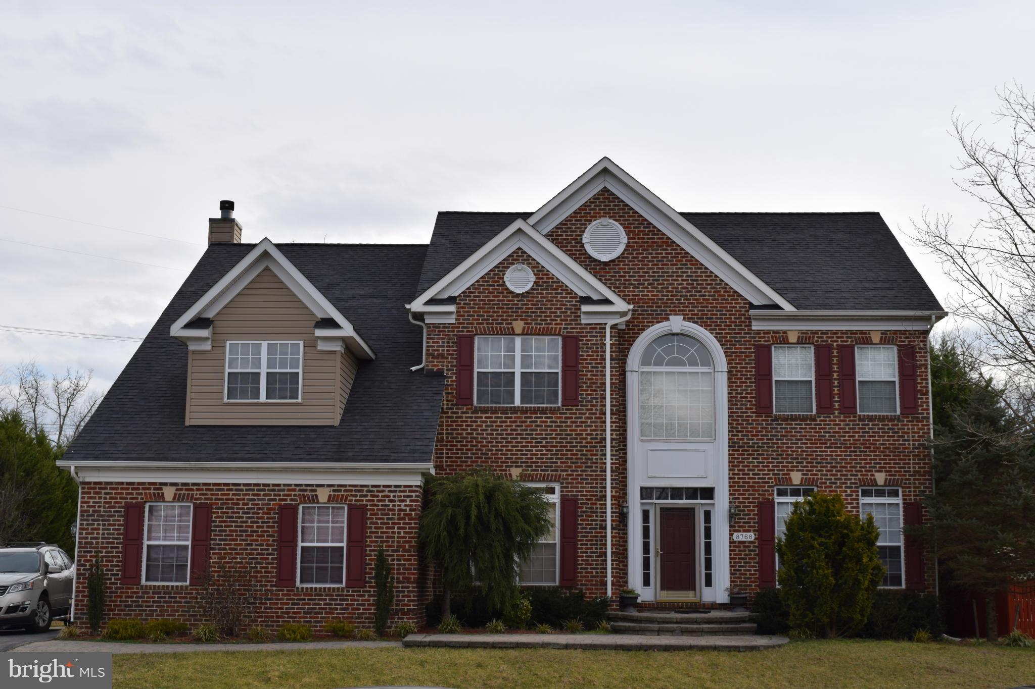 Approved short sale! Gorgeous brick front colonial on over 1/2 acre! Stone walkway, hardwood flooring, SS appliances, kitchen island, study/library, fireplace, dual staircase, large master bedroom with sitting area, finished basement with theater room, new heat pump, deck, huge backyard with mature landscaping and side load garage. Conveniently located for commuting. Zoned for North Point H.S.