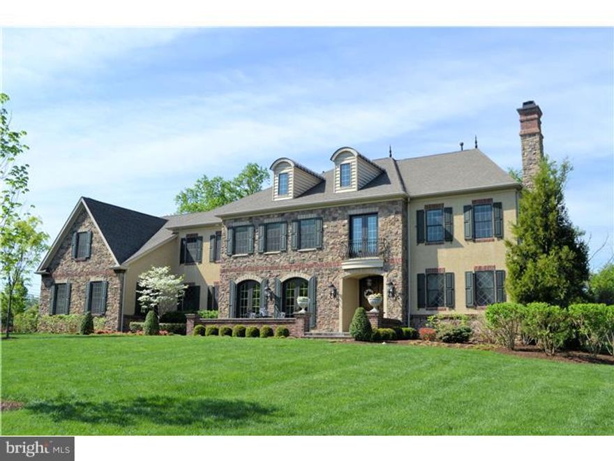 This breathtaking, exquisite & completely custom English Manor home located in the picturesque community of "MAPLEWOOD" can be yours! An incredible price for this stately 5 Bedroom,4-1/2 bath home. Proudly & meticulously built by prestigious builder Michael Evans. Every impeccably maintained room within the 6000 sq.ft of living space is a combination of elegance laced with warmth and great charm. You will find over $150k in custom features throughout this signature residence?. You are welcomed into this gracious home through an inviting and grand front to back foyer that leads to a dramatic turned staircase drenched with natural lighting.  Perfectly appointed living room offers fireplace, Gracious and spacious Dining room with double French doors that lead to front terrace.  The kitchen & Breakfast area are truly the "Heart" of this Home? this Gourmet Kitchen equipped with totally custom cabinetry, marble counter tops, Wolf 6 Burner Range & Sub Zero Refrigerator.  A unique and inviting sitting area in this country styled kitchen will be thoroughly enjoyed by friends or family. The remaining lst floor rooms include Family Room with f/p,spacious Study enhanced with custom wet bar, Mud Room and Powder Room. You are ushered throughout the 2nd level with gleaming hardwood flooring, wainscoting and a continuation of charm and exquisite appointments.  Every Bedroom offers neutral carpeting, custom closet systems & a continuation of tasteful appointments.  All 4 Baths have been finished with the finest of tile, granite/marble & custom vanities. Laundry Room could be in "House Beautiful"! Main Bedroom, Luxury Bath & Sitting room will be a haven for relaxation and tranquility.  The incredibly spacious 5th Bedroom with sitting/game area is an extraordinary bedroom sure to be enjoyed ! The spacious 3rd floor is unfinished and offers tremendous opportunity for future finishing. Lower Level has been completely finished with several additional unfinished areas that would be perfect for future Home Theater, Gym or additional office space. A future bath has been roughed in,home was constructed w/ a Bilco door. Quality & meticulous craftsmanship continues on the exterior of this home. Entertaining will be thoroughly enjoyed on this paver and flagstone patio that has Built in Gas Grill and 2 sided F/P. Picturesque & private setting offers beautifully manicured lush landscaping and plantings. This home of pure perfection is a rare find. If you deserve the finest-Welcome Home!