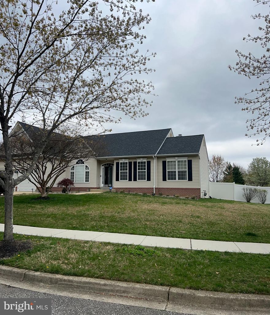 Welcome Home to beautiful Patuxent Riding in Bowie, MD.   What a wonderful opportunity to own this home with EVERYTHING you need on ONE-LEVEL.   What a rare find! This home boasts an open floor plan, 
 gleaming hardwood floors, a formal dining room and great room with a fireplace.  It has a primary suite with a walk-in closet and bath and two additional bedrooms and a full bathroom.  There is also a basement with plenty of finished area to make it your own.  Possibly a theater room, a den and an additional bedroom.  It also has a finished full bath.  Owners recently added two new sliding doors, a deck, a huge shed/ workshop and a new roof.   This home is move in ready and waiting for you to call it home! Easy to show!