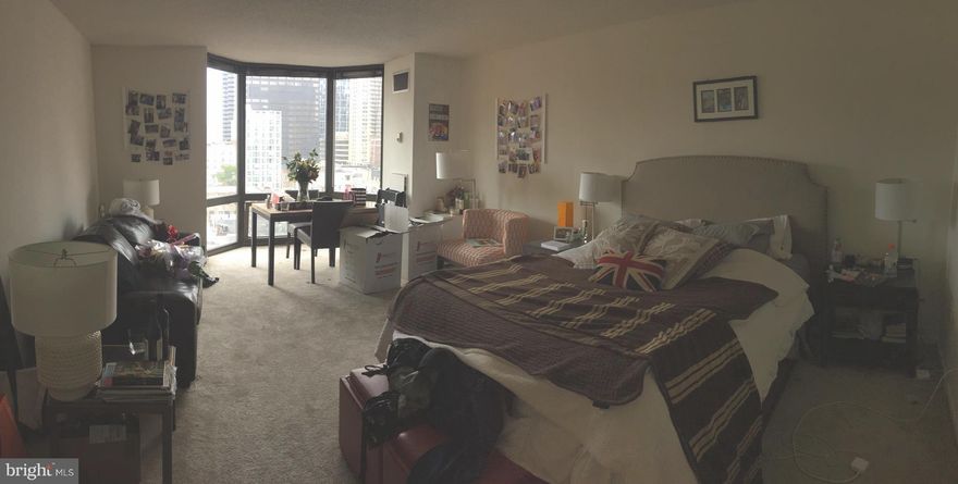 Studio offering city vistas, steps from Rittenhouse Square! Perfectly sized studio at The Wanamaker House. This efficiency features bay windows providing excellent natural light; a separate and well-equipped kitchen; full hall bathroom with a shower/tub; and incredible closet and storage space.Residents of The Wanamaker House enjoy 24-hour front desk services, access to the roof top swimming pool, exercise room, sauna and on-site garage parking for a fee. VIDEO TOUR: https://www.youtube.com/watch?v=35NukLqK-oc
