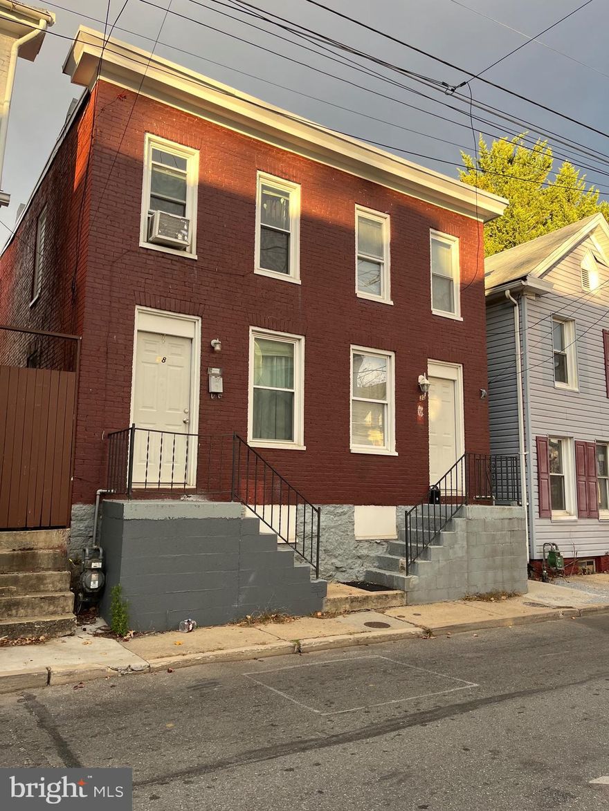 **BACK ON MARKET** 

Buyer got cold feet so this duplex is back on market and priced to sell!

Cash flowing duplex in downtown Hagerstown! Each unit is 1 bed/1 bath and currently rented. 28 E Lee St has a lease until 10/24 at $900/month and 30 E Lee St is currently month to month at $650/month. Tenants pay all utilities including w/s/t. Seller is licensed agent and has financial interest.