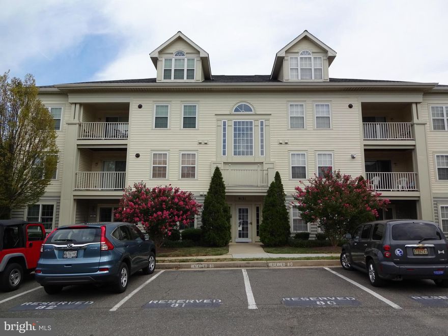 NO STAIRS..  Enjoy first floor living, walk out and sit on your patio.  Assigned parking is directly in front of building and your own garage is within 30 feet from your door.  This community is a great commuter location, it's close to DC, Ft Meade, Baltimore and Annapolis.  It's close to shopping and dining.  Enjoy all that the community has to offer.There is a yearly assessment of $195.00.