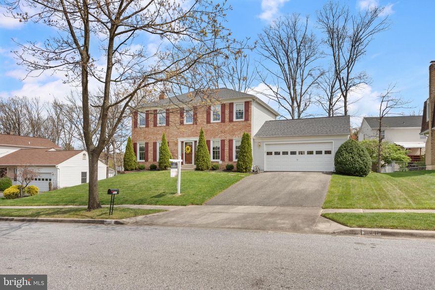 Classic brick front colonial perched on a .23 acre homesite in desirable
Montpelier Forest sets the stage for this 2,738 sqft colonial. You first step into the open foyer which provides direct access to a spacious living room with an abundance of natural light and an elegant dining room accentuated by crown molding and chair rail trim, and beyond a family
room centered by a wood fireplace with a floor to ceiling brick surround. Gleaming hardwoods decorate this upgraded kitchen boasting sleek granite counters, 42" raised panel cabinetry, a sink with a gooseneck faucet, JennAir stainless steel appliances, a peninsula island, a garden window,
and an open breakfast room with a backyard view. Upstairs you will find 4 bedrooms including an owner's suite with a lighted ceiling fan and private bath with a dressing table and a jetted tub.
Enjoy entertaining and casual play in the lower level highlighted by a
rec room, a half bath, dedicated storage, and a walkout to a landscaped
backyard. This highly convenient location offers easy access commuter routes to
Baltimore and Washington, shopping, dining, recreation, and more.